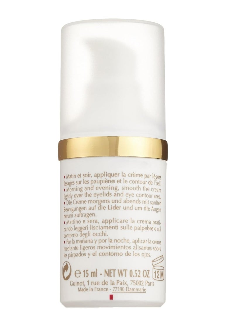 GUINOT - Lifting Youth Eye Cream Reduces Signs of Ageing and Wrinkle Depth, Promotes Cellular Regeneration, 15ml - Image 1