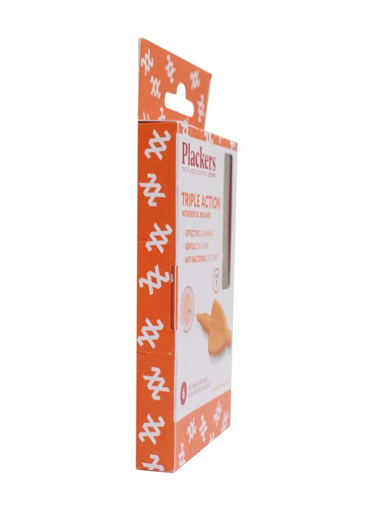 Plackers - Triple Action Interdental Brushes ISO Size 1 - Image 1