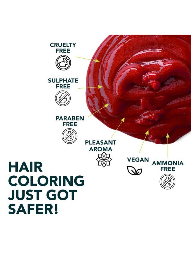 Paradyes Semipermanent Rubra Red Diy Conditioner Based Hair Colour Infused With Aloevera Bhringaraj Brahmi Almonds & Amla 120 Gm - Image 2
