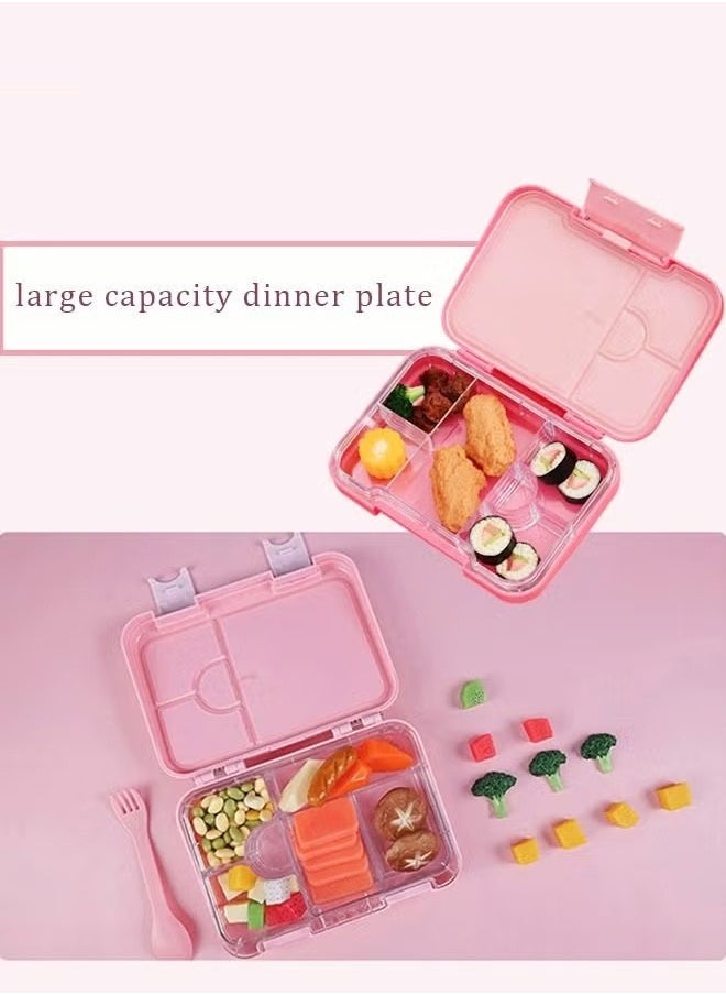 Tritan Bento Boxes, BPA FREE Lunch Box for School / Office / Travel 6 Compartments Meal Prep
