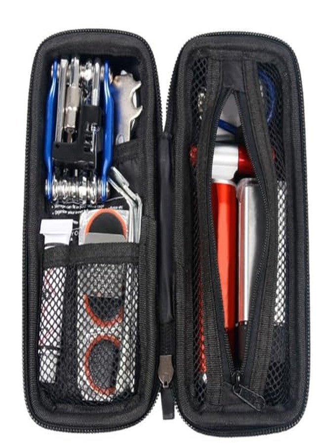 Chiffonade EVA Repair Kit Storage Bag with Sealed Zipper for Bike Water Bottle Cage,Maintenance Kit Organizer for Mountain, Road Cycling(Small leather cover) - Image 4
