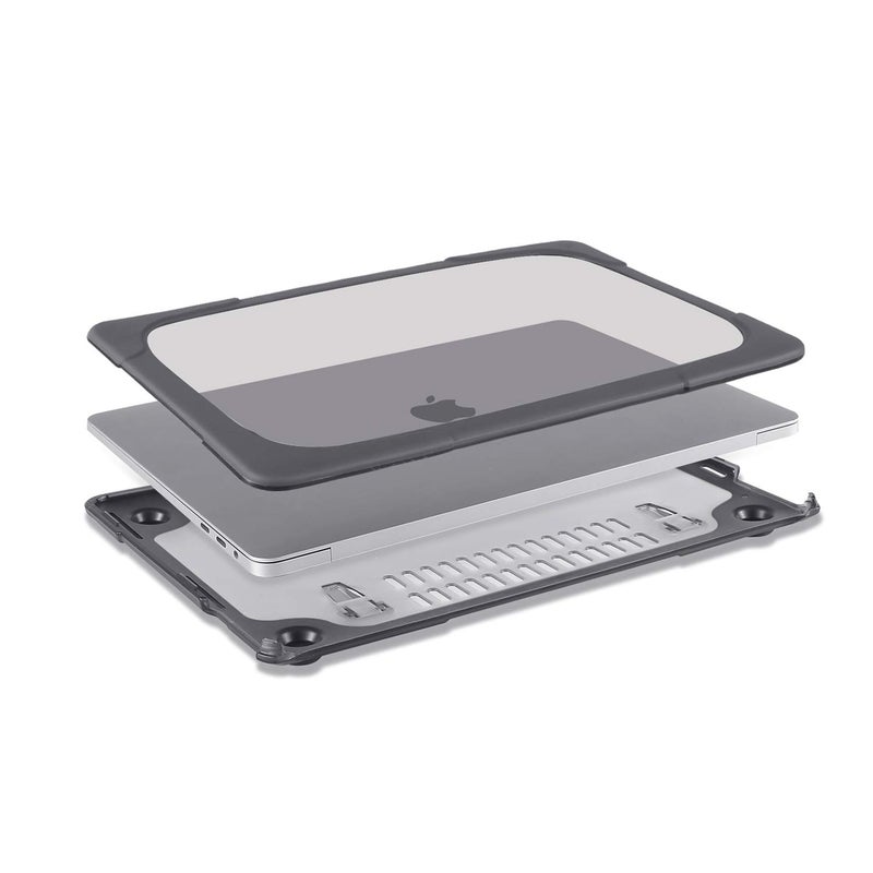 MOSISO Compatible with MacBook Pro 16 inch Case 2020 2019 Release A2141 with Touch Bar & Touch ID, Heavy Duty Plastic Hard Shell Case with Fold Kickstand & Keyboard Cover Skin, Gray - Image 5