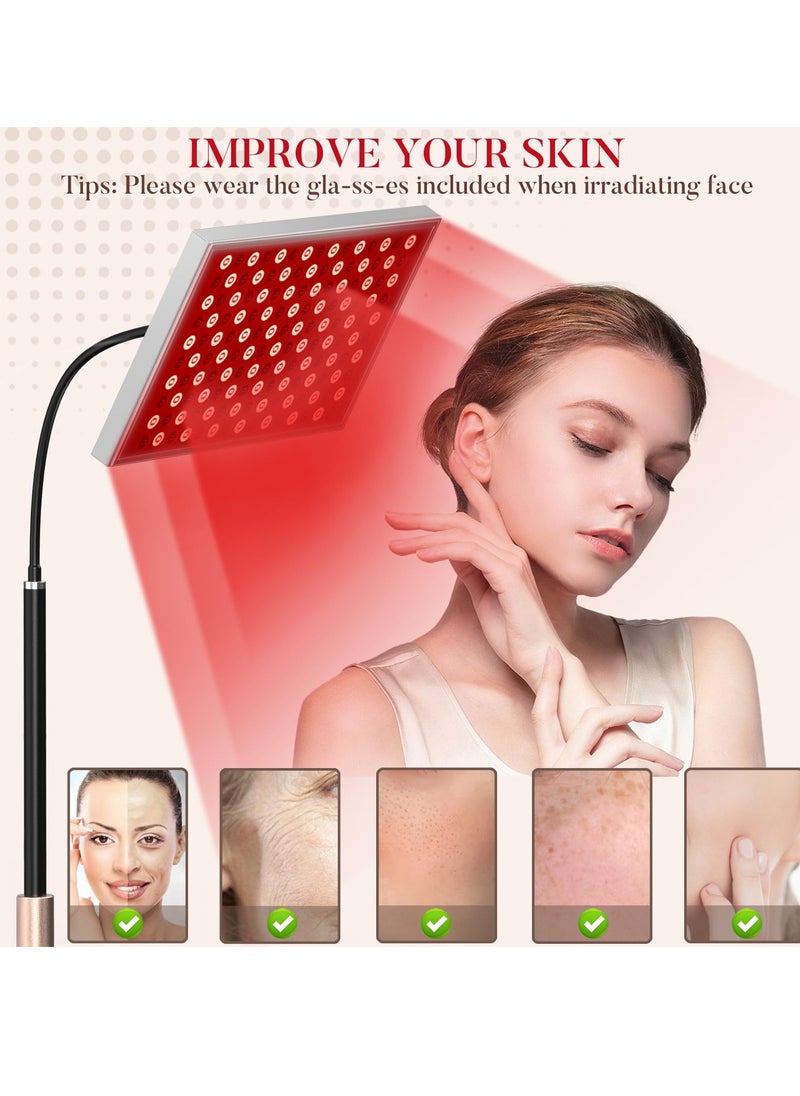 XiuWoo Red Light Therapy for Body, Infrared Light Therapy Panel with Stand, 660nm Deed Red Light and 850nm Near Infrared LED Red Light Therapy Device at Home for Face and Body  - Image 2