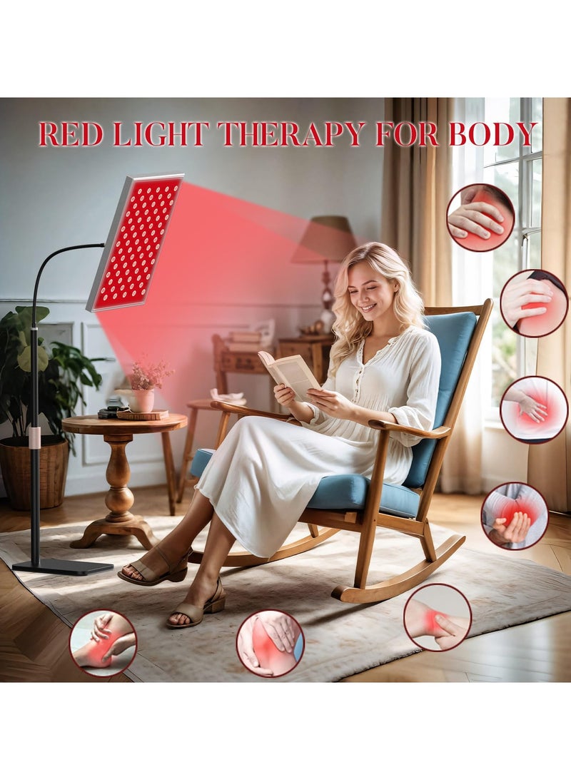 XiuWoo Red Light Therapy for Body, Infrared Light Therapy Panel with Stand, 660nm Deed Red Light and 850nm Near Infrared LED Red Light Therapy Device at Home for Face and Body  - Image 4