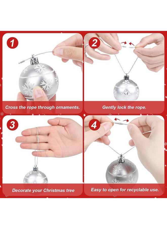 DIYASY 300Pcs Christmas Ornament String Hangers, Silver Ornaments Hooks for Christmas Tree Ribbon Hanger Strings Decorations with Snap Fastener Polyester Precut Hanging Ropes - pzsku/Z33E327AE7A68C8B39778Z/45/_/1740982643/8d75088e-35a8-4ef5-8178-54387c828609