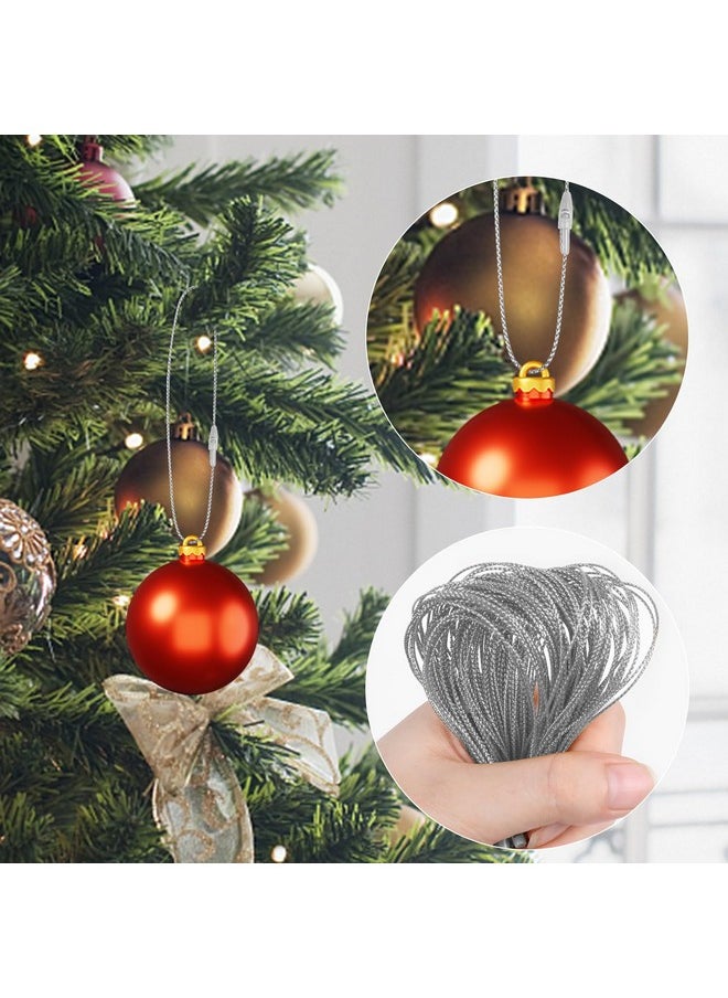 DIYASY 300Pcs Christmas Ornament String Hangers, Silver Ornaments Hooks for Christmas Tree Ribbon Hanger Strings Decorations with Snap Fastener Polyester Precut Hanging Ropes - pzsku/Z33E327AE7A68C8B39778Z/45/_/1740982651/2f76c7d1-aafd-4607-9d55-8a03b43807b1