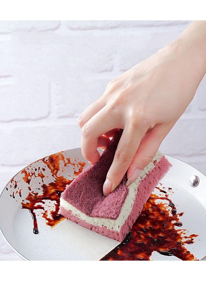 HOMESTAR 10PCS 3-Color High-Foam Seaweed Sponge | Honeycomb Cleaning Sponge Pads | 3-Layer Thickened Design | Non-Scratch Surface Safe | Ultra-Absorbent & Lint-Free | Rich Lather Saves Detergent | Must-Have Kitchen Cleaner | Grease Removal Expert - Image 5