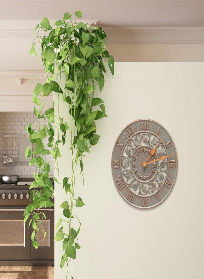 Whitehall 01281 Ivy Silhouette Clock, Copper Verdigris - Image 2