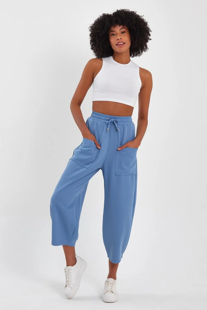 الكسندر جاردي Palazzo Trousers with Pocket Details (B23-002700)