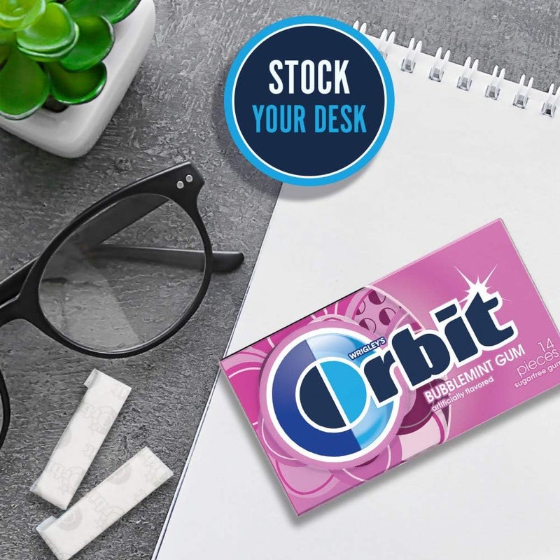 Orbit Bubblemint Sugarfree Gum - 12 Pack - Image 5