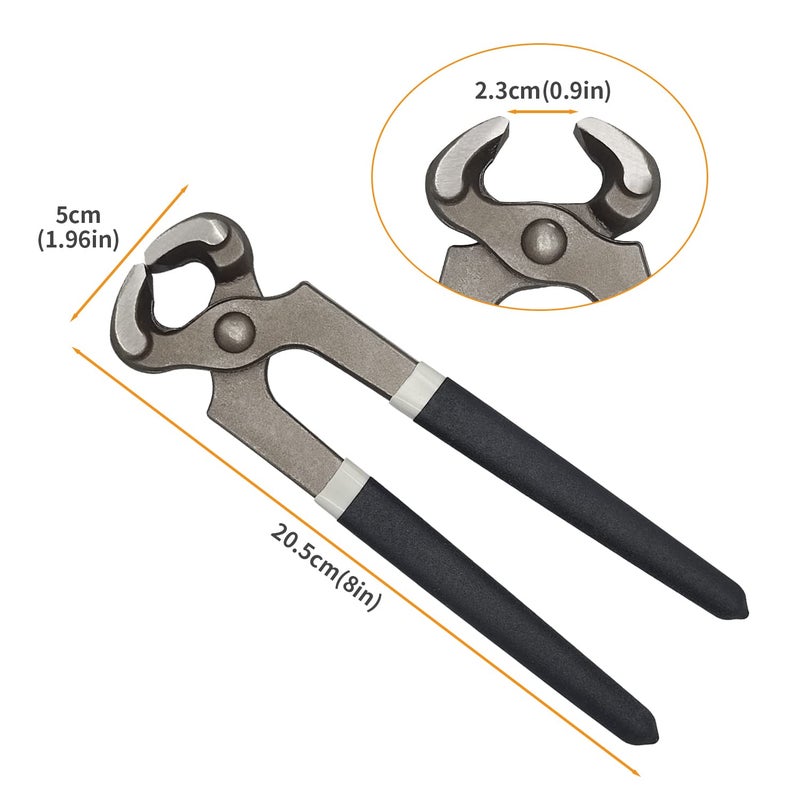 BOOSDEN أداة سحب المسامير BOOSDEN 8 بوصة مزيل المسامير مقصات أدوات النجارة مزيل الدبابيس أداة سحب المسامير مقصات قطع النهاية أداة إزالة المسامير مقصات المسامير مخلب القط سحب المسامير - Image 2