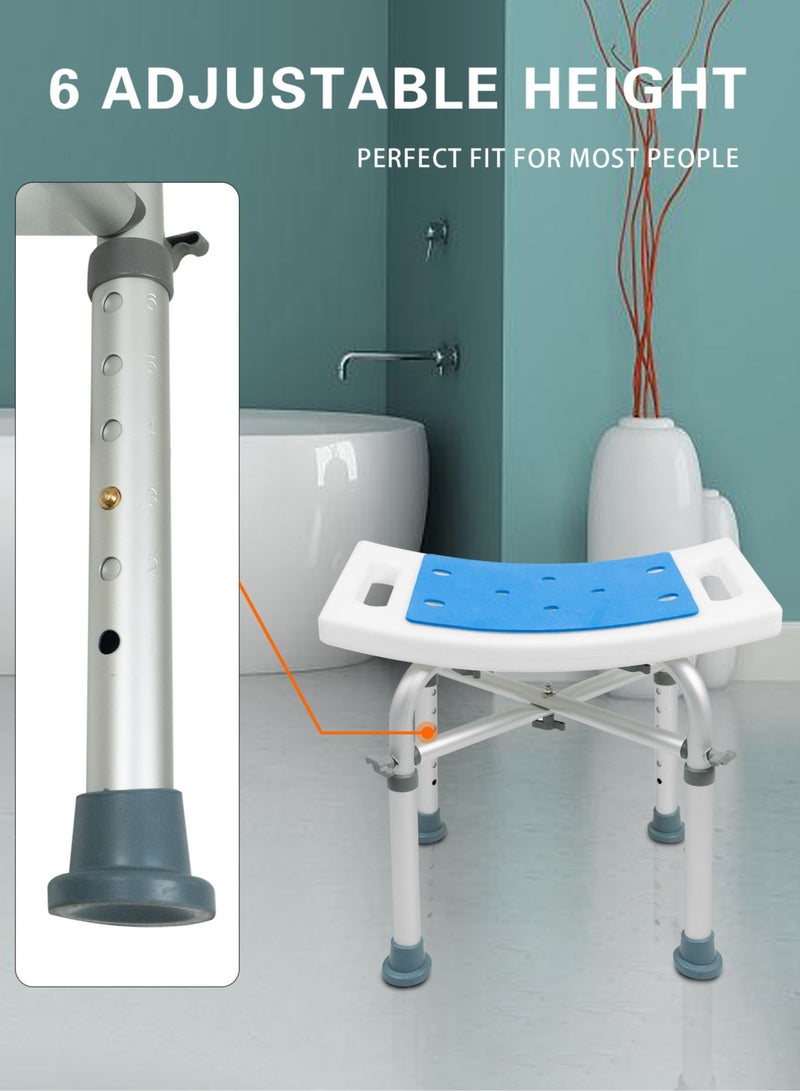 ميشيدا كرسي استحمام بارتفاع قابل للتعديل، كرسي استحمام ضيق - Image 4
