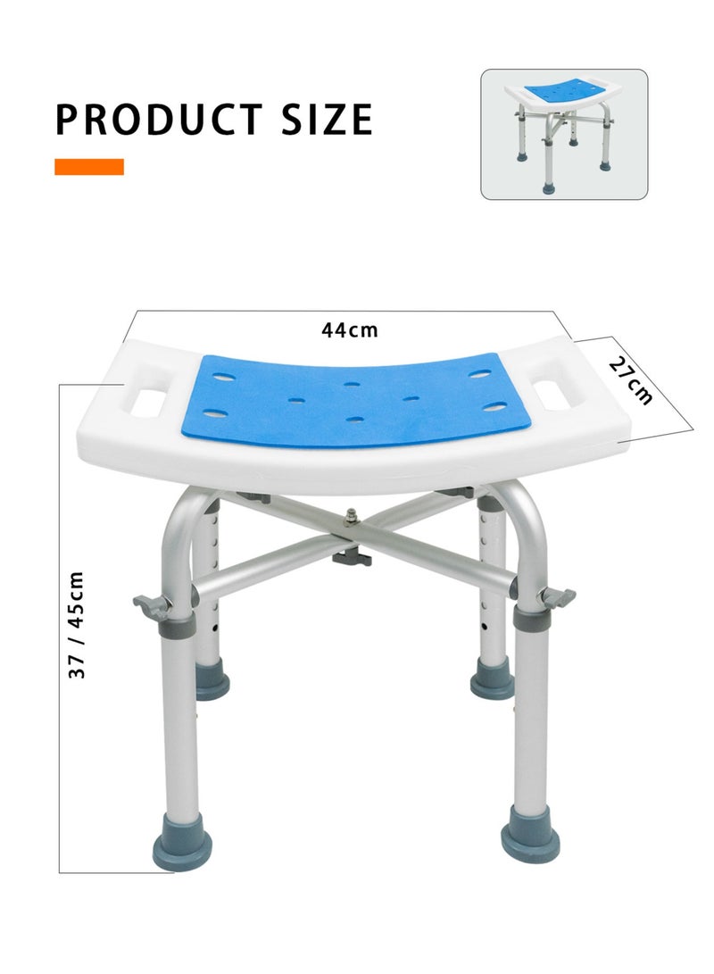 ميشيدا كرسي استحمام بارتفاع قابل للتعديل، كرسي استحمام ضيق - Image 5