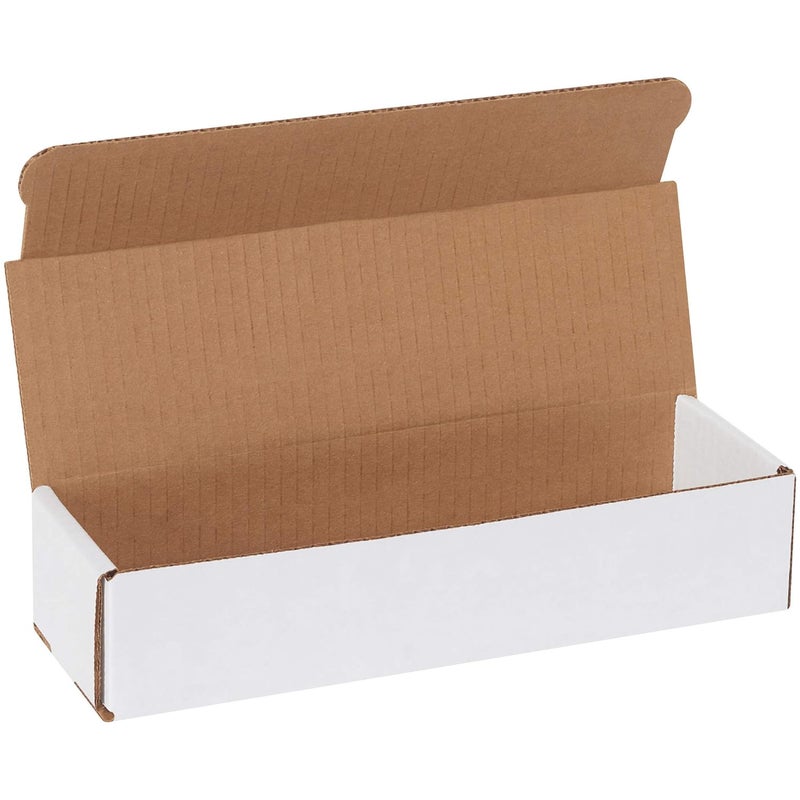 BOX USA BM1032 10"L x 3"W x 2"H، أبيض (عبوة من 50) - Image 1