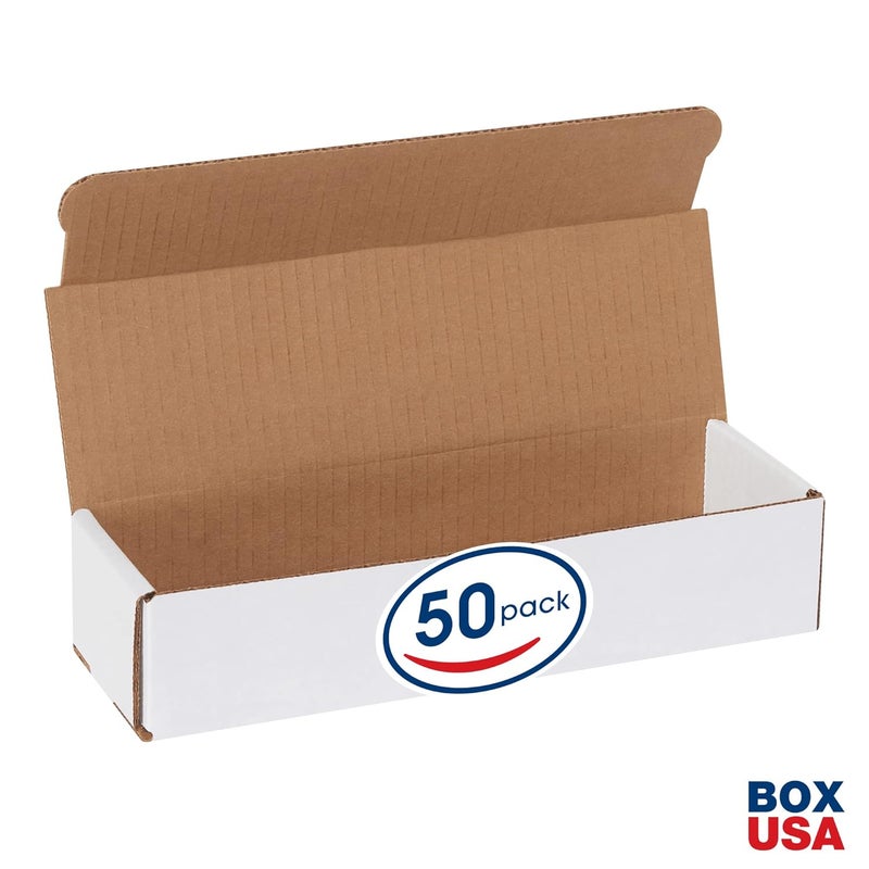BOX USA BM1032 10"L x 3"W x 2"H، أبيض (عبوة من 50) - Image 2