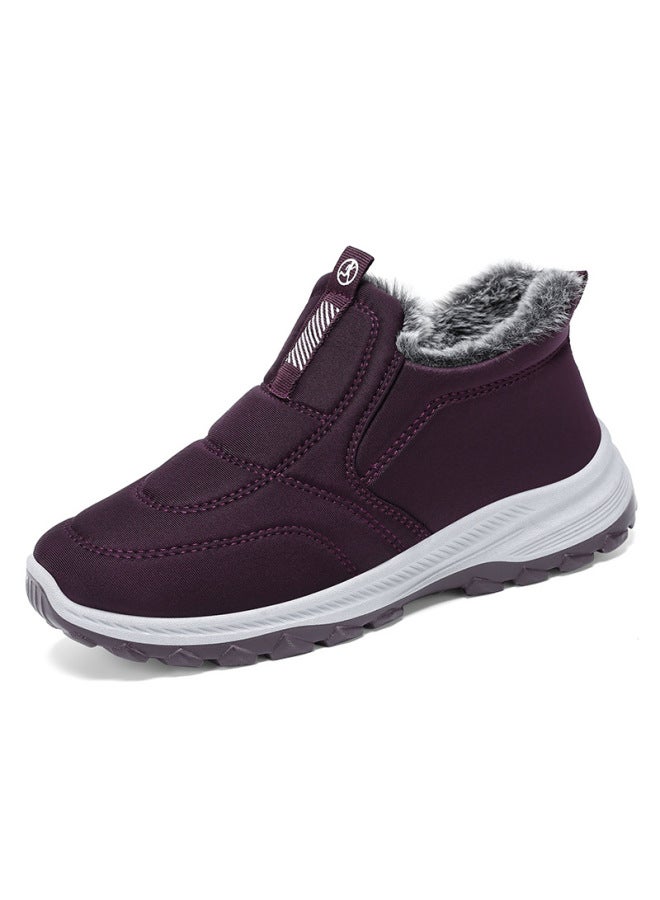 Changfeng Women's Shoes Processing Customized Polyurethane Warm Cotton Shoes New Casual Snow Boots Fleece-lined Thick Cotton Boots