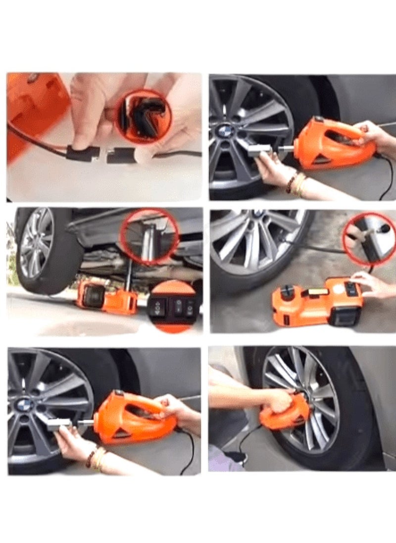 5 in 1 Electric Winch With Tire Inflator - By Denx