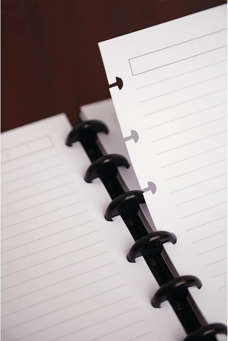 TUL ® Discbound Notebook With Pebbled Leather Cover, Letter Size, Narrow Ruled, 60 Sheets, Rose Gold - Image 5