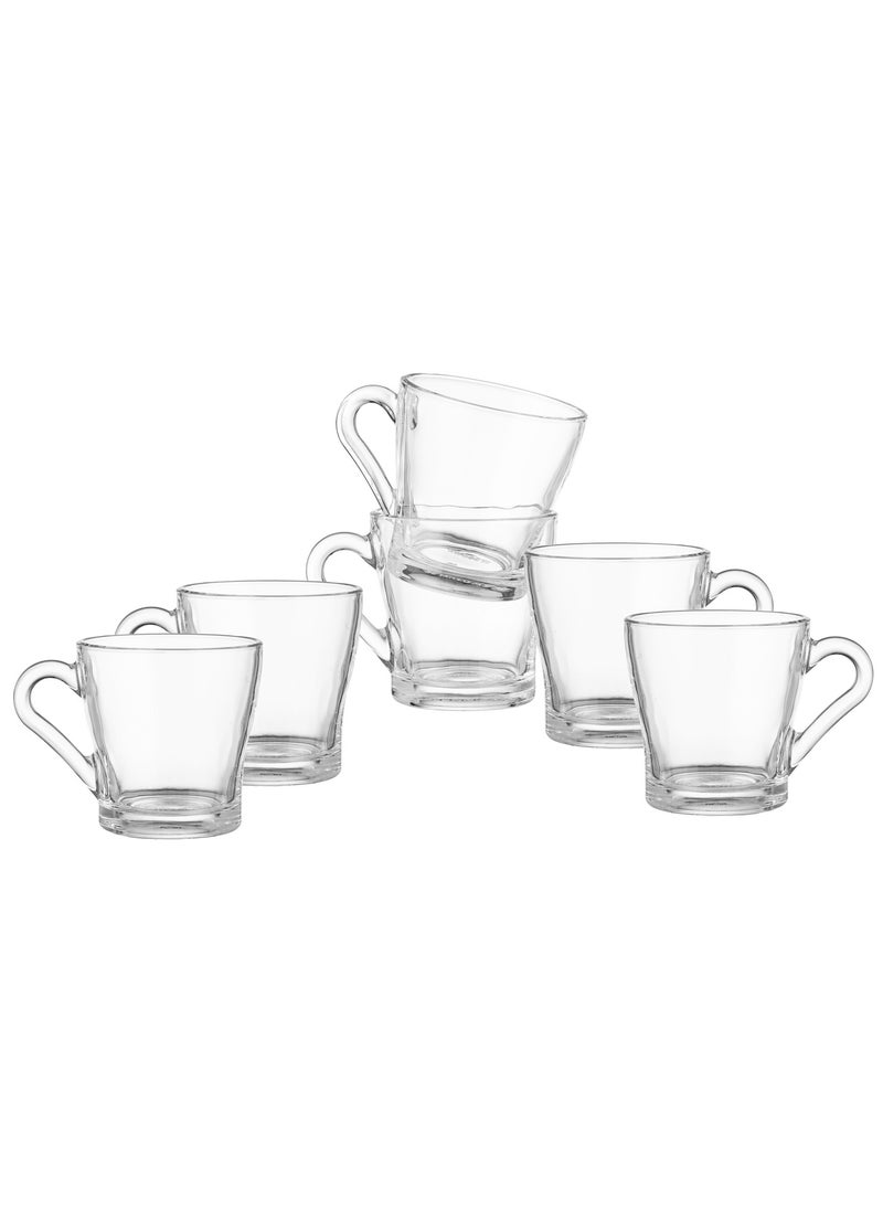 Blinkmax - 6-piece set of clear glass tea cups - Image 1