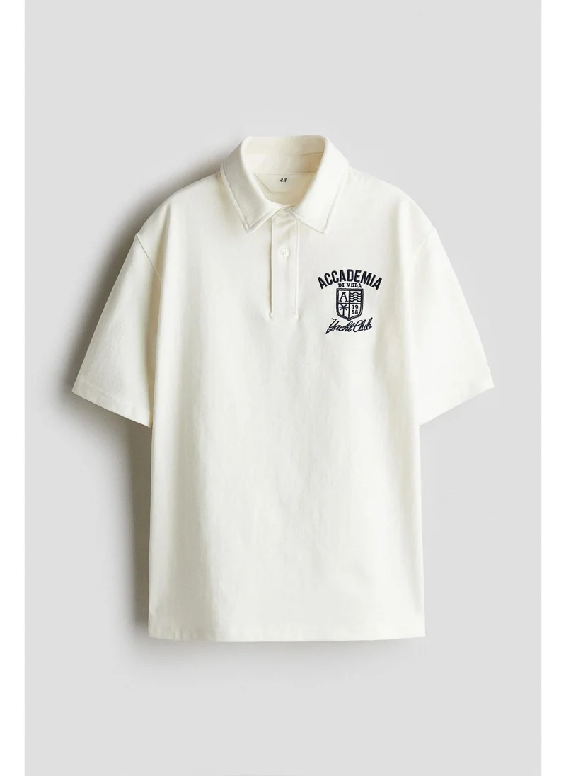 H&M Text-motif polo shirt