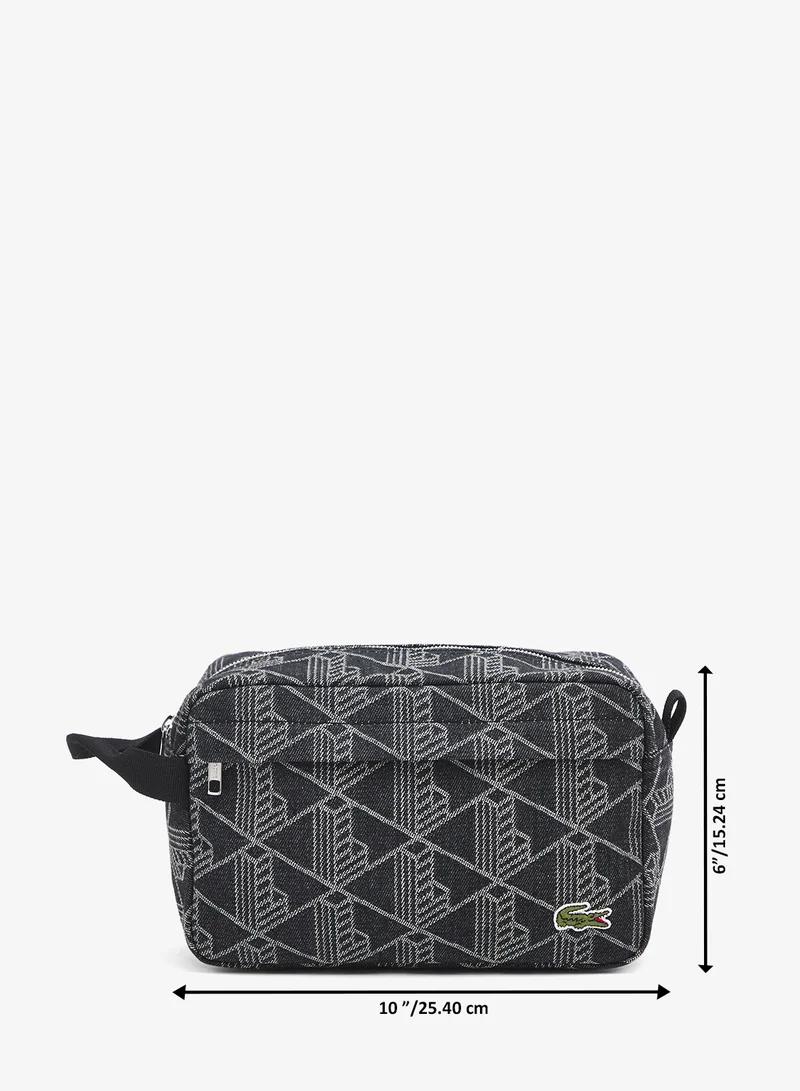 LACOSTE  Neocroc Jacquard Motif Toiletry Bag for Men | Best Price UAE