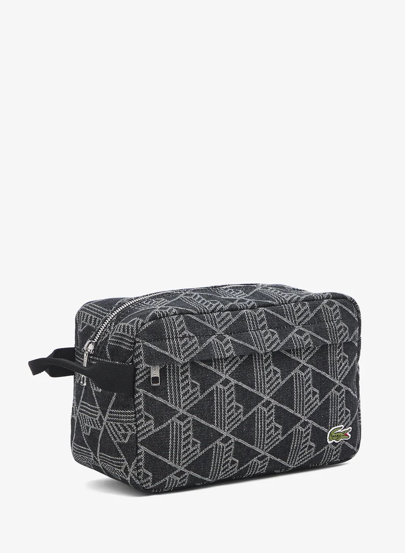 LACOSTE  Neocroc Jacquard Motif Toiletry Bag for Men | Best Price UAE