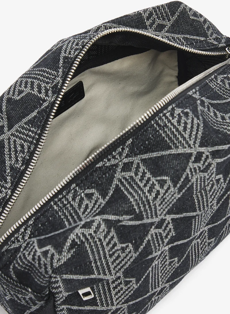 LACOSTE  Neocroc Jacquard Motif Toiletry Bag for Men | Best Price UAE