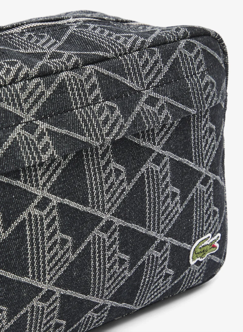 LACOSTE  Neocroc Jacquard Motif Toiletry Bag for Men | Best Price UAE