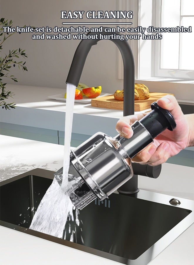 Manual Food Chopper,Express Hand Held Garlic Chopper,Multi-function Ginger And Garlic Chopper,Chop Cut Fruits,Vegetables,Herbs,Onions - Image 2