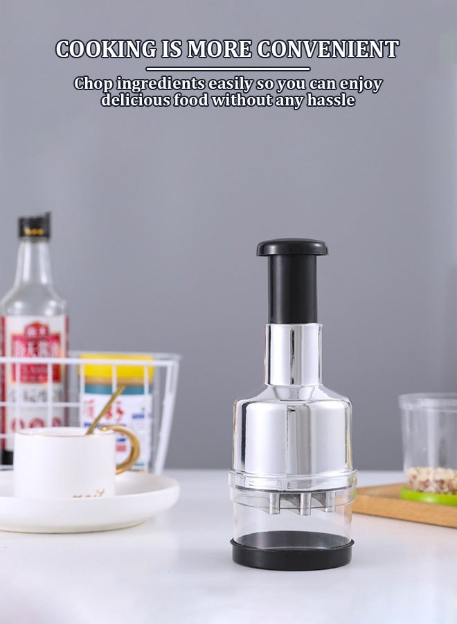 Manual Food Chopper,Express Hand Held Garlic Chopper,Multi-function Ginger And Garlic Chopper,Chop Cut Fruits,Vegetables,Herbs,Onions - Image 5