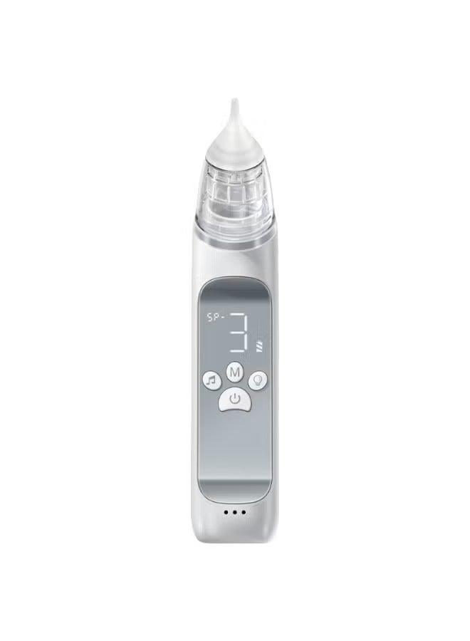 Electric Nasal Aspirator for Baby, Adjustable Suction Nose Cleaner, Gentle and Effective Nose Sucker for Baby & Toddler, 3 Soft Silicone Tips, Music and Colorful Light Soothing - Image 1