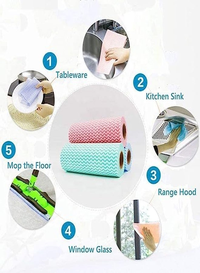 Shopfleet Washable and Reusable - 2 Ply Kitchen Printed Tissue/Towel Paper Roll (Multicolor) Pack of 1 - Image 4