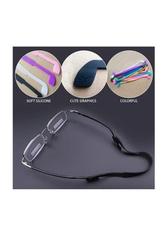 Oasisgalore 12 Elastic Silicone Glasses Straps Glasses Ropes，Anti-Slip Soft Eyewear Retainer Eyeglasses Holder for Kids Adult Sports，Multi-color  - Image 3