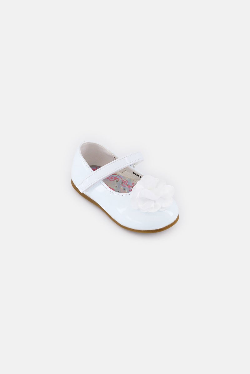 Josmo Toddlers Girls Velcro Closure Casual Shoes, White - Image 1