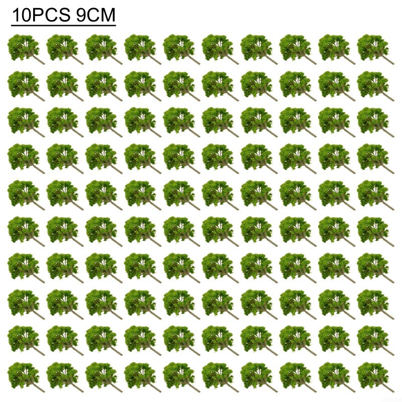 HO Scale Model Trees 9cm Artificial Foliage 10 Pack For Dioramas Railroad Layout Scenery - Image 5