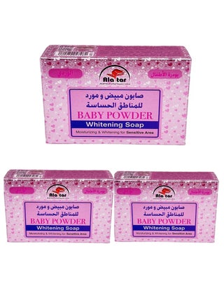 3 Pieces of Baby Powder Whitening Soap