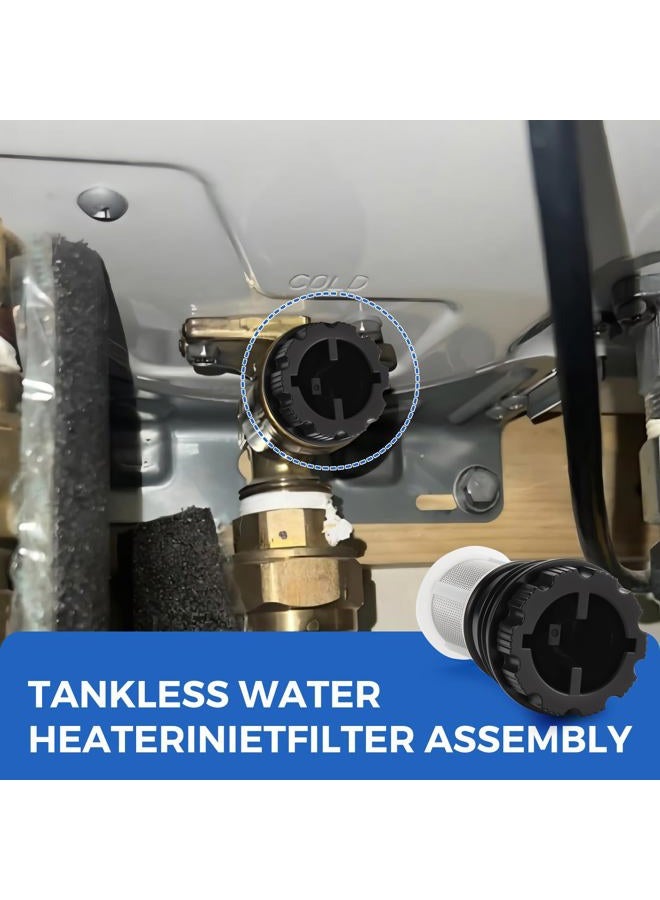 VYH H98-510-S tankless Water Heater Filter Kit for tankless Water Heater (2 Tankless Water Heater Inlet Screen Assemblies+1 Filter Knobs） - Image 5