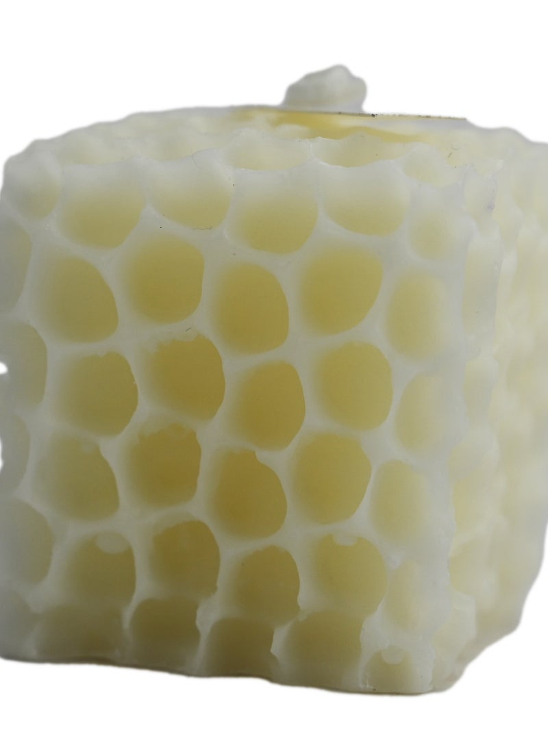 Indulge in the soothing ambiance of our Square Honeycomb Scented Candle, meticulously crafted from the finest wax, including soy wax. Immerse your space in the enchanting fragrance of candles with sme - Image 2