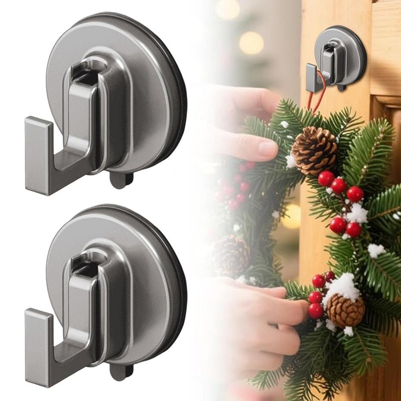 Suction cup coat hooks, wall-mounted vacuum hooks, no drilling required, traceless hooks for bathrooms, kitchens, and behind doors. - Image 4
