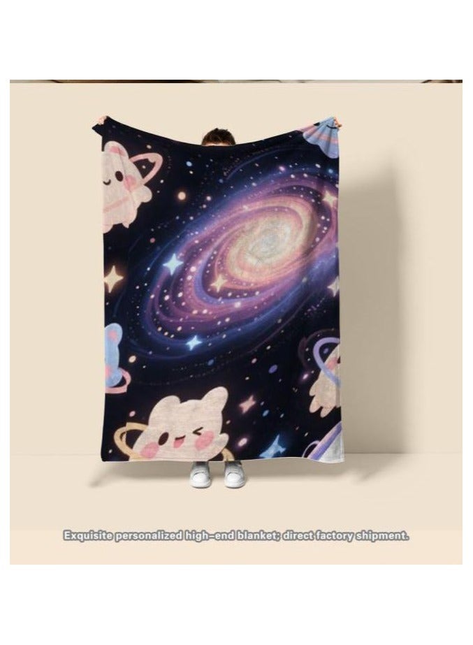 general Flannel thin blanket (warm and comfortable, suitable for sleep, gaming, dust removal and sandproof) 150cm*200cm - 643 - Image 3