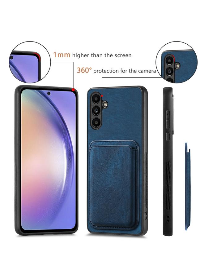 اس-توب جراب هاتف مغناطيسي لهاتف Samsung Galaxy A54 5G مع حقيبة بطاقات جلدية كلاسيكية - Image 4