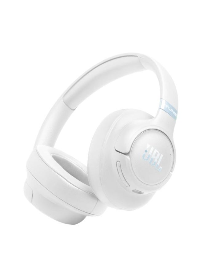 JBL Tune 780NC Wireless Over-Ear Adaptive Noise Cancelling Headphones with Hi-Res JBL Pure Bass & Spatial Sound, 76H Battery Life, 2-Mic Calls, Bluetooth 6.0, App Support – White (JBLT780NCWHT) white