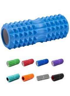 Qiccijoo Qiccijoo Foam Roller For Back, Massage Roller for Deep Tissue Massage,Back Pain Relief Muscle Roller,Back Roller,Yoga Rolle,Workout Roller,Exercise Roller(13 inch-Blue)  - Image 1