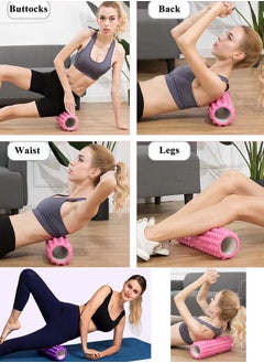 Qiccijoo Qiccijoo Foam Roller For Back, Massage Roller for Deep Tissue Massage,Back Pain Relief Muscle Roller,Back Roller,Yoga Rolle,Workout Roller,Exercise Roller(13 inch-Blue)  - Image 4