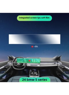 Suitable For 24 BMW 5 Series 530Li Special Interior Film I5 Central Control Screen Protective Film Instrument Panel Film Modification-Color:24 Bmw 5 Series Li/bmw I5_all-in-one Screen Tpu Soft Film