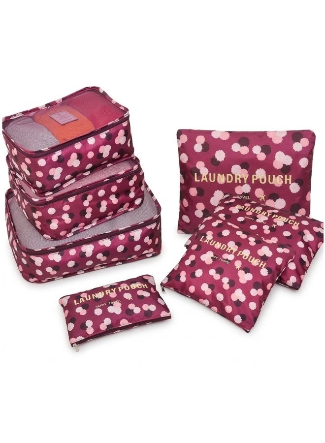 6 قطع من حقائب التخزين لتنظيم السفر وحقائب السفر وحقائب التعبئة وخزانة الملابس والأمتعة وحقيبة الأحذية القابلة للطي - Image 1