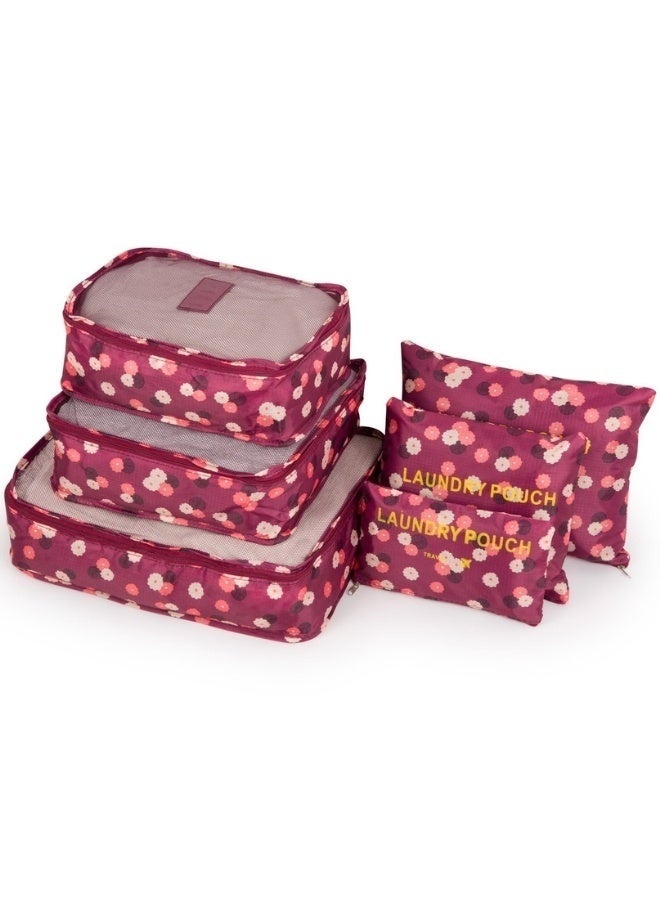 6 قطع من حقائب التخزين لتنظيم السفر وحقائب السفر وحقائب التعبئة وخزانة الملابس والأمتعة وحقيبة الأحذية القابلة للطي - Image 2