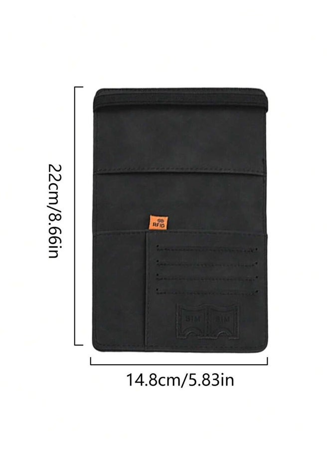 We Happy - Passport Holder Travel Wallet Slim Ticket and Documents Cover with RFID Blocking and SIM Card Slots - Image 1