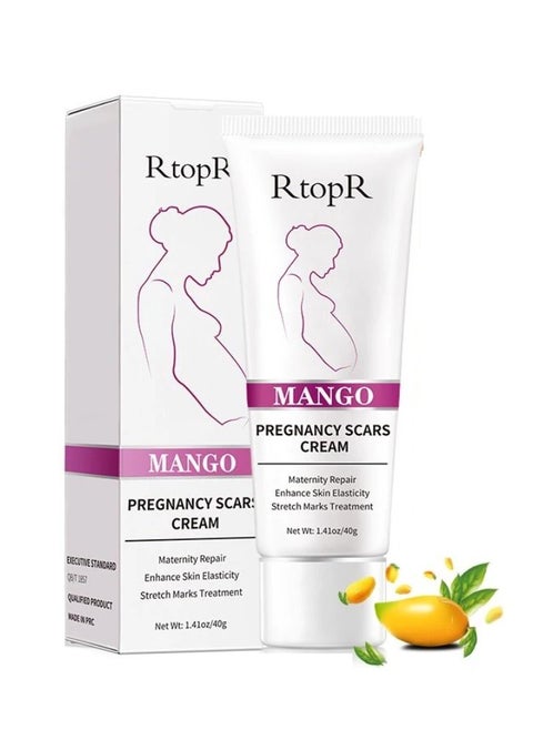 Mango Stretch Marks and Scar Cream Stretch Marks and Scar Removal Cream for Pregnancy Stretch Marks Scar Belly Creams for Wrinkles Obesity Stretch Mark Moisturizing Remove Marks 40g