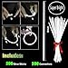 YOFOBU 500 PCS White Glow Stick Bracelets Necklaces 8 Glowsticks with Connectors Bulk Glow in The Dark Party Supplies Light Up Neon Party Favor for Christmas NewYear Valentines Day Wedding - Image 4